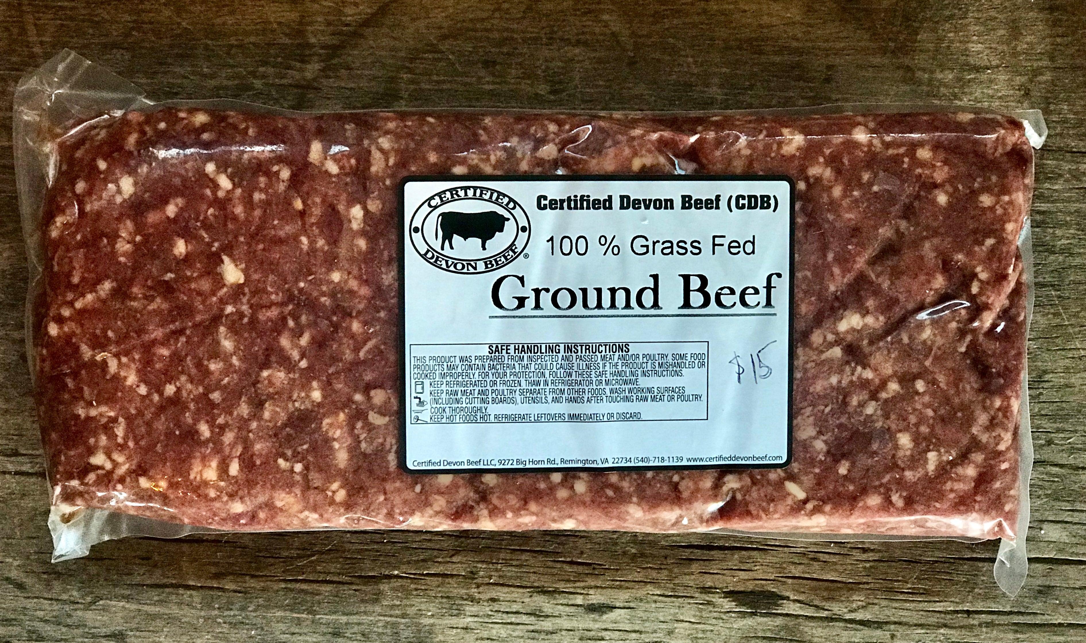 2LB Ground Beef - Not for Sale (Case of 1,000) 