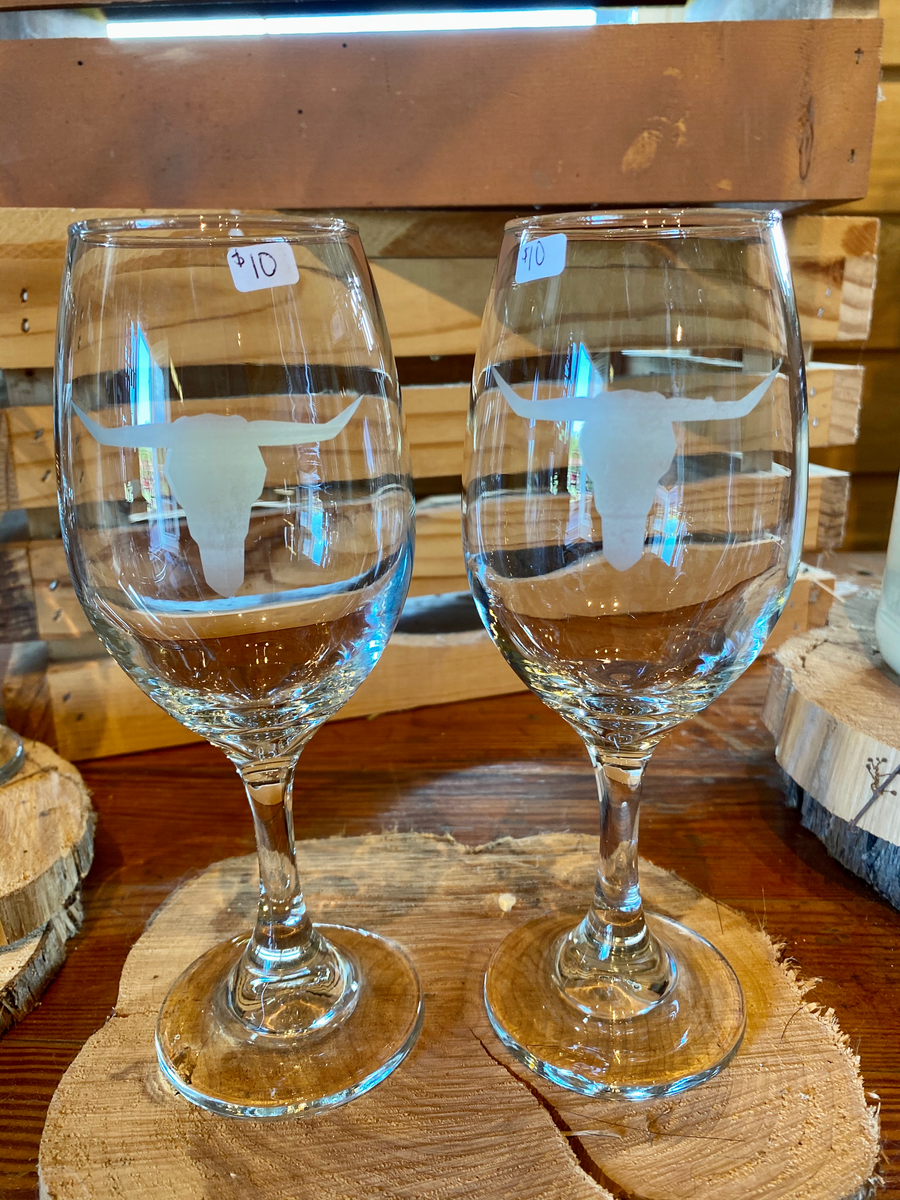 Longhorn Glasses Lakota Ranch Farm Store